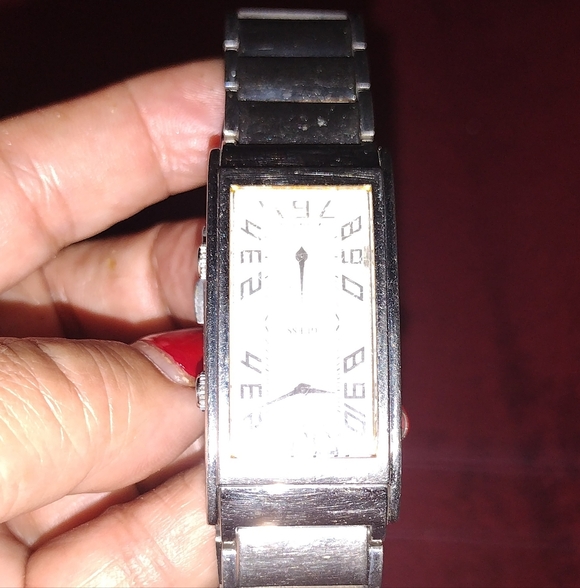 Dual Time Zone Watch In Stainless Steel Made By. Guess